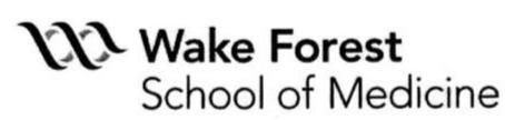Trademark Logo W WAKE FOREST SCHOOL OF MEDICINE