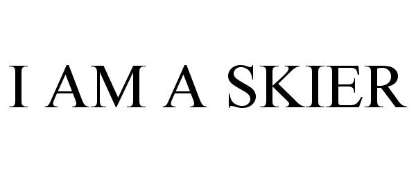 Trademark Logo I AM A SKIER