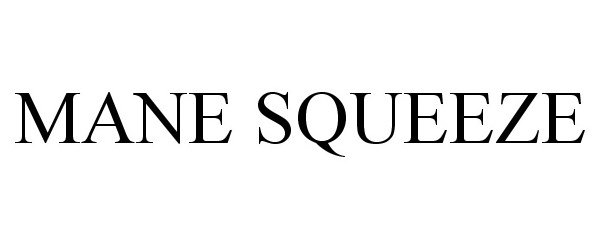 Trademark Logo MANE SQUEEZE