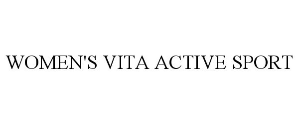 Trademark Logo WOMEN'S VITA ACTIVE SPORT