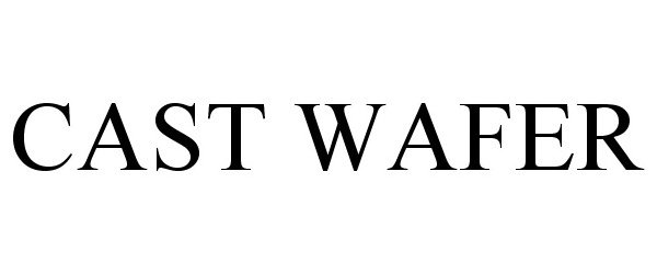 Trademark Logo CAST WAFER
