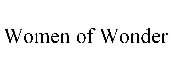 Trademark Logo WOMEN OF WONDER