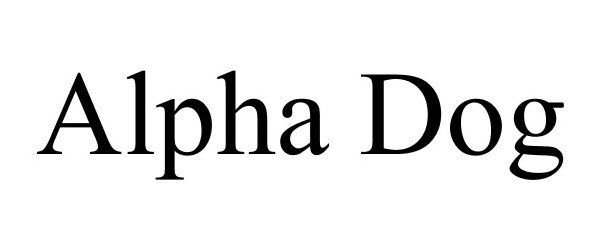 Trademark Logo ALPHA DOG