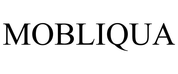 Trademark Logo MOBLIQUA