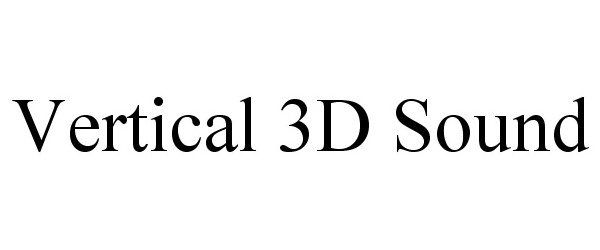  VERTICAL 3D SOUND