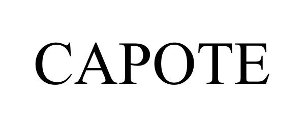 Trademark Logo CAPOTE