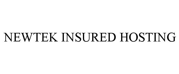 Trademark Logo NEWTEK INSURED HOSTING