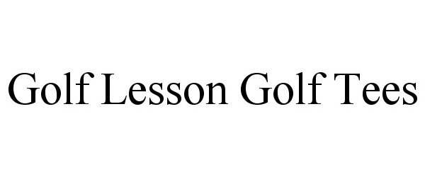  GOLF LESSON GOLF TEES