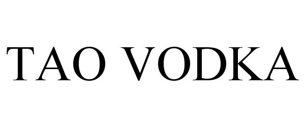  TAO VODKA