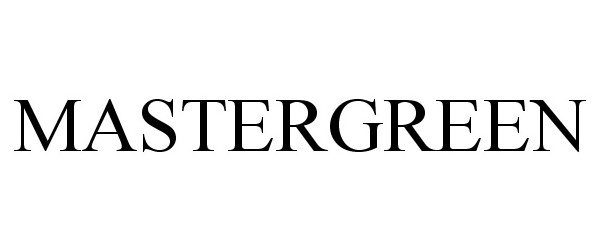 Trademark Logo MASTERGREEN