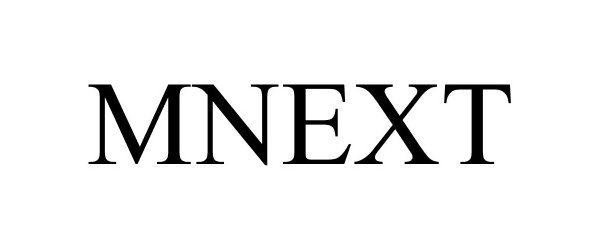 Trademark Logo MNEXT