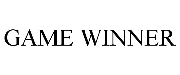 Trademark Logo GAME WINNER