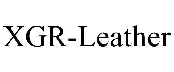 Trademark Logo XGR-LEATHER