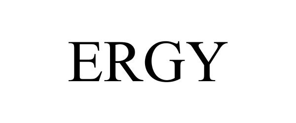 Trademark Logo ERGY