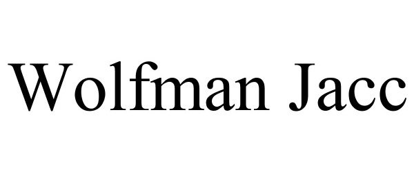 Trademark Logo WOLFMAN JACC