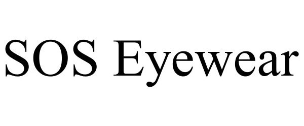 Trademark Logo SOS EYEWEAR