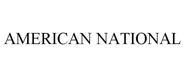 Trademark Logo AMERICAN NATIONAL