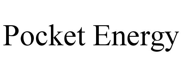 Trademark Logo POCKET ENERGY