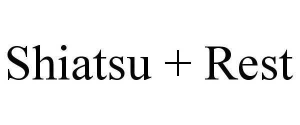 Trademark Logo SHIATSU + REST