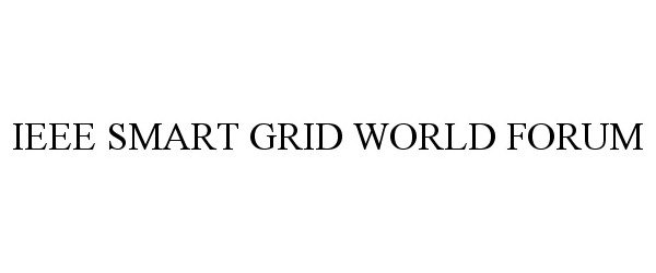 Trademark Logo IEEE SMART GRID WORLD FORUM