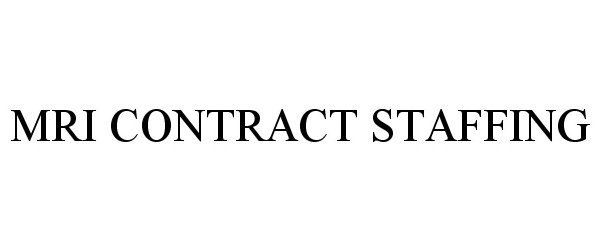  MRI CONTRACT STAFFING