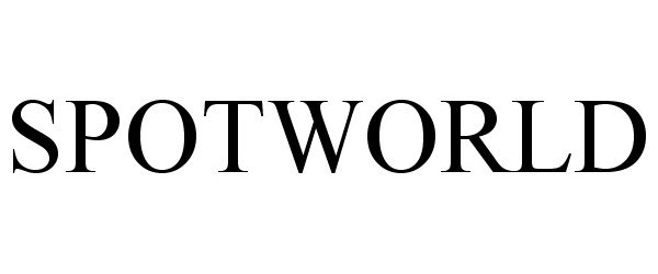 Trademark Logo SPOTWORLD