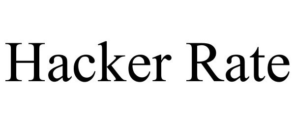Trademark Logo HACKER RATE