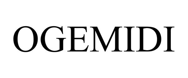 Trademark Logo OGEMIDI