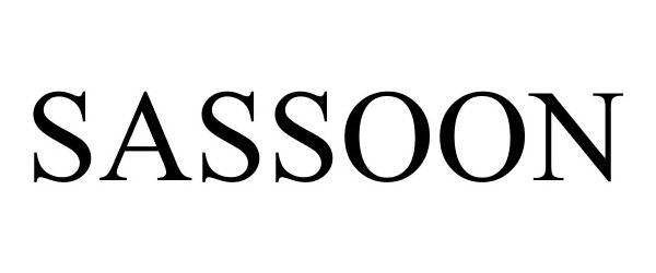 Trademark Logo SASSOON