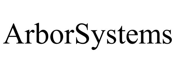 Trademark Logo ARBORSYSTEMS