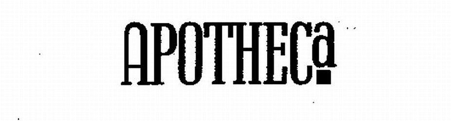 Trademark Logo APOTHECA