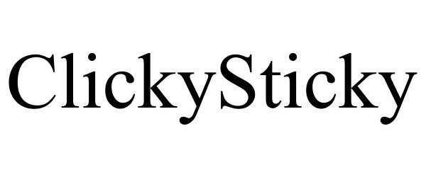 Trademark Logo CLICKYSTICKY