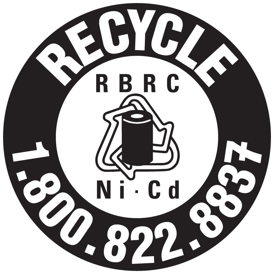  RECYCLE 1.800.822.8837 RBRC NI-CD