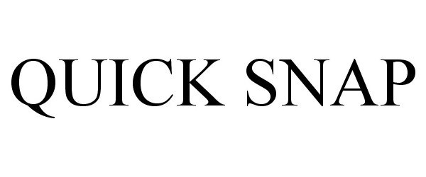 Trademark Logo QUICK SNAP