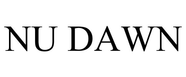 Trademark Logo NU DAWN
