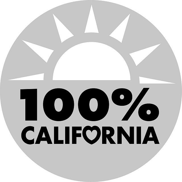 Trademark Logo 100% CALIFORNIA