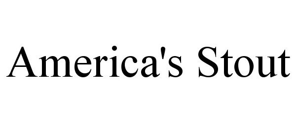 Trademark Logo AMERICA'S STOUT