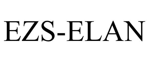 Trademark Logo EZS-ELAN