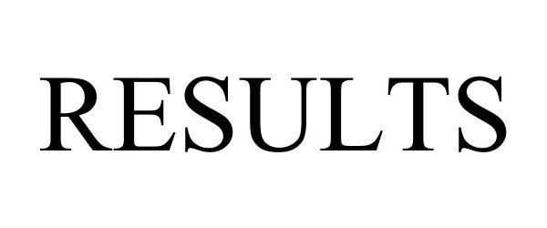 Trademark Logo RESULTS
