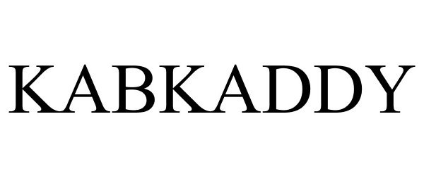 Trademark Logo KABKADDY