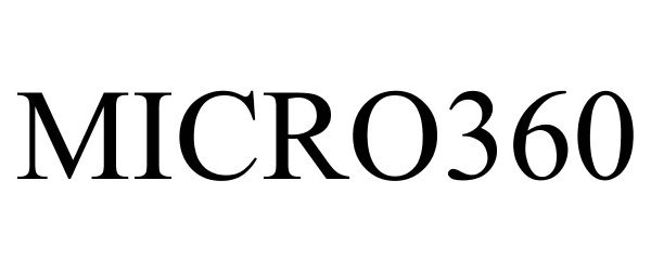 Trademark Logo MICRO360