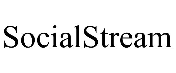 Trademark Logo SOCIALSTREAM