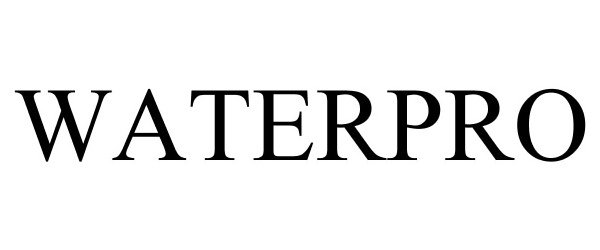 Trademark Logo WATERPRO