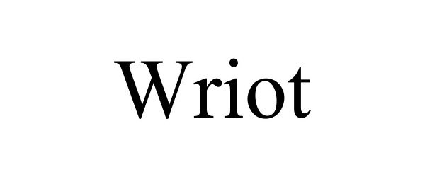 Trademark Logo WRIOT