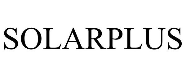 Trademark Logo SOLARPLUS
