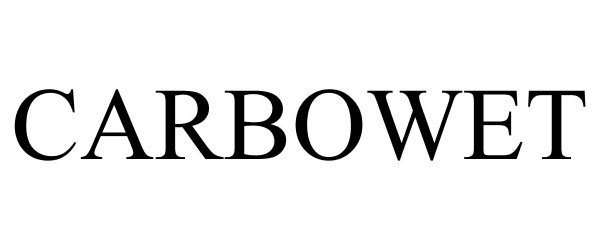 Trademark Logo CARBOWET