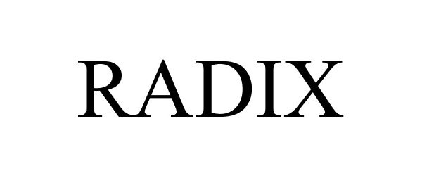 Trademark Logo RADIX