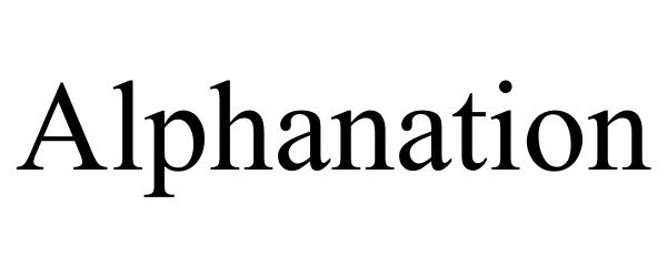 Trademark Logo ALPHANATION