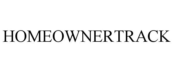 Trademark Logo HOMEOWNERTRACK