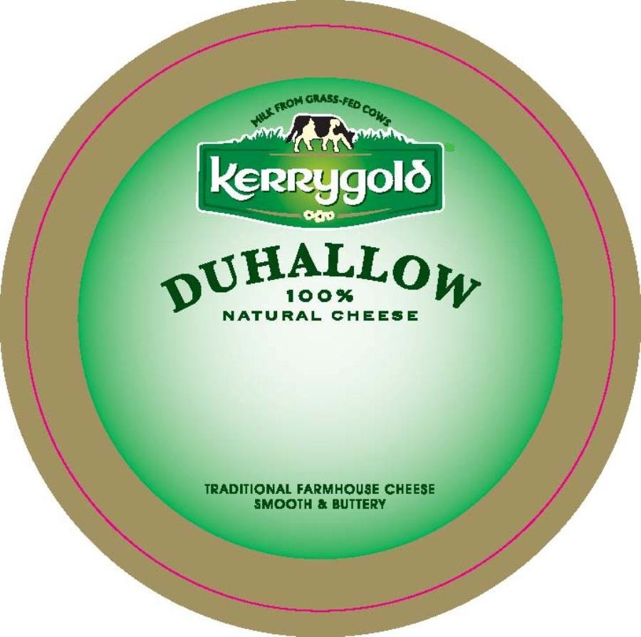  MILK FROM GRASS-FED COWS KERRYGOLD DUHALLOW 100% NATURAL CHEESE TRADITIONAL FARMHOUSE CHEESE SMOOTH &amp; BUTTERY